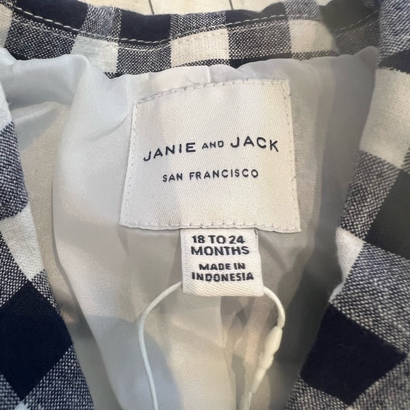 Navy and white checker blazer - Picture 2 of 3